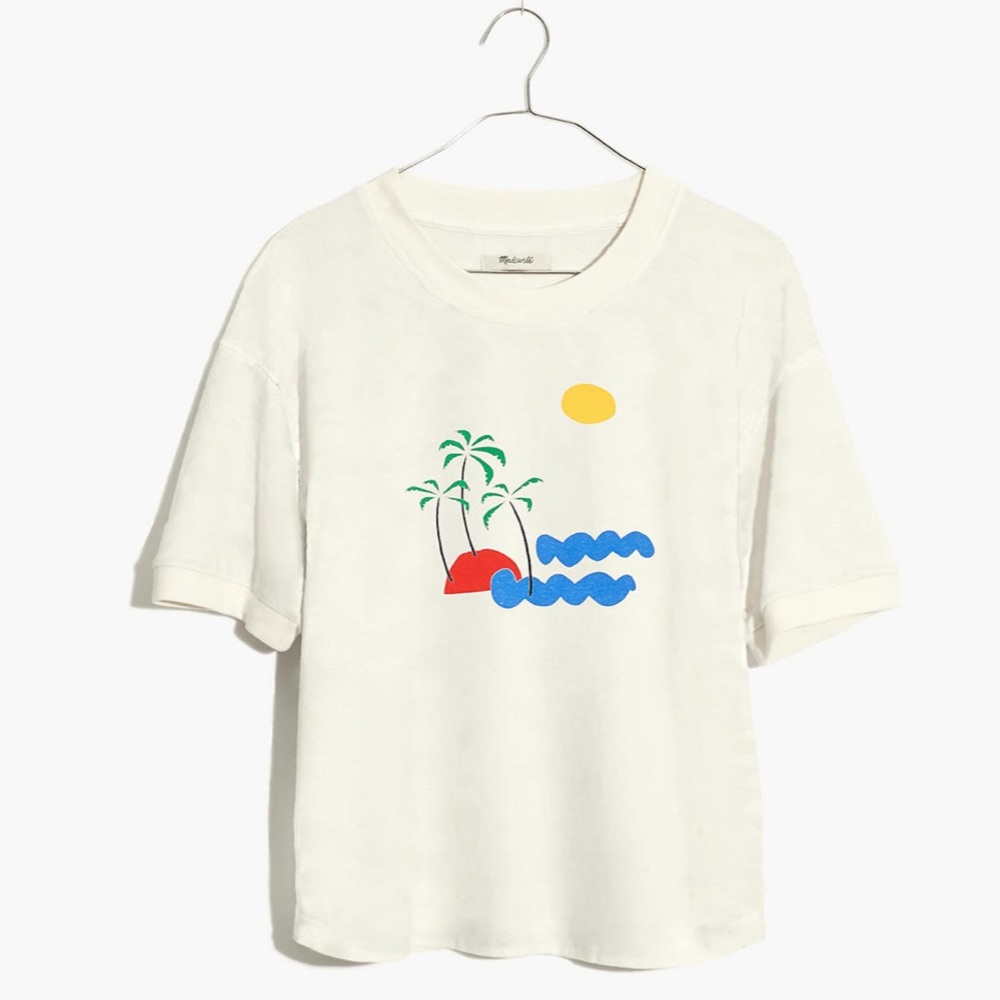 Madewell Island Getaway Everyday Crop Tee
